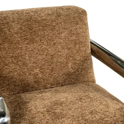 Chromette Fauteuil Bruin met chrome