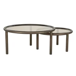 Circo Salontafel Set van 2 Rond Bruin