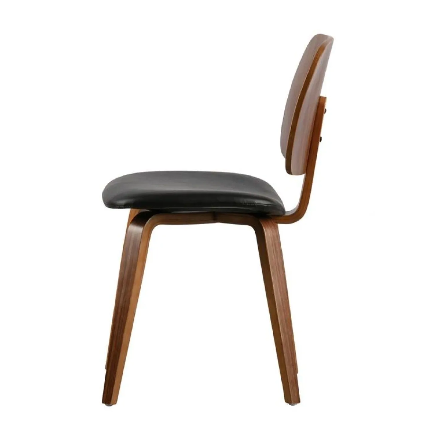 Classic Eetkamerstoel noten fineer zwart/walnoot