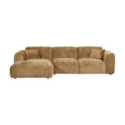 Cloud Chaise longue bank links chenille geel