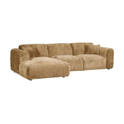 Cloud Chaise longue bank links chenille geel