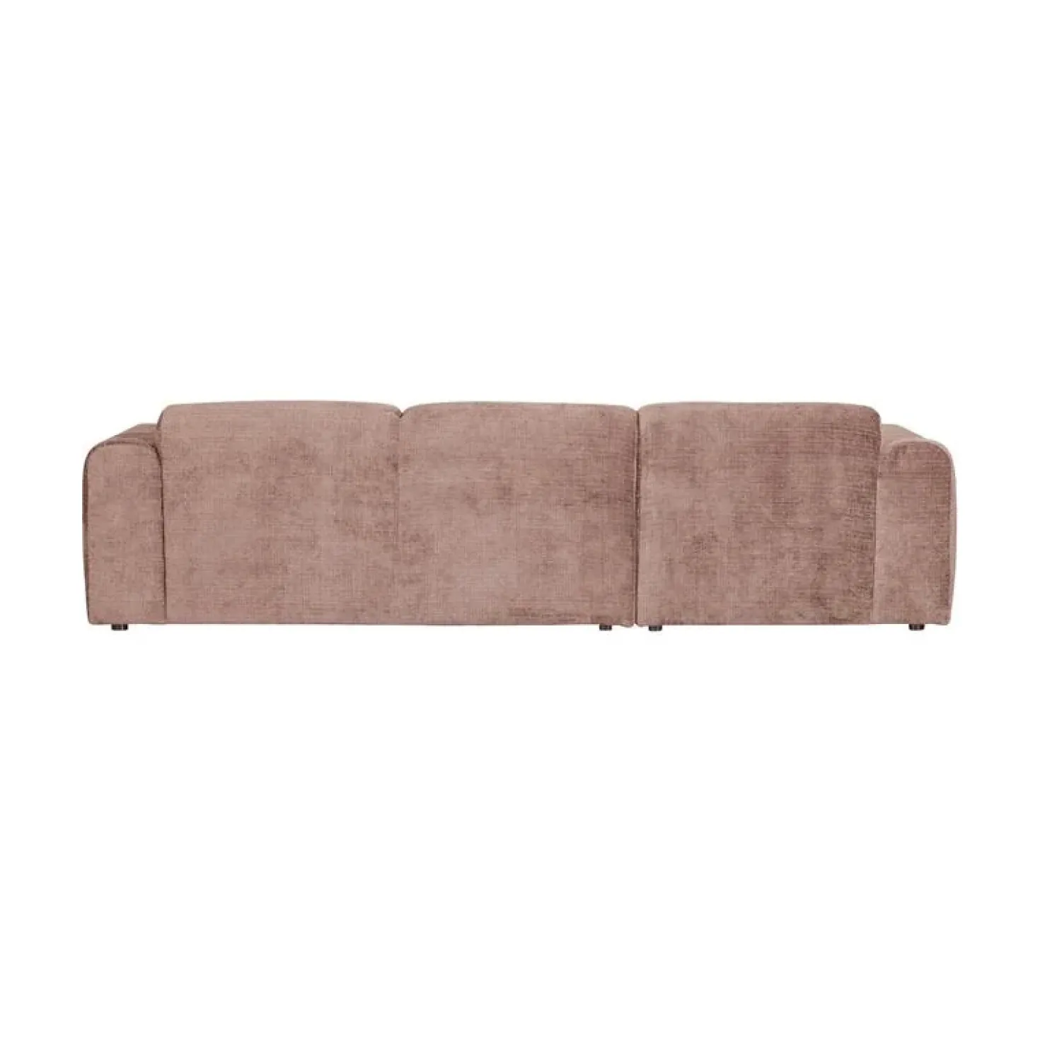 Cloud Chaise longue bank links chenille taupe/roze