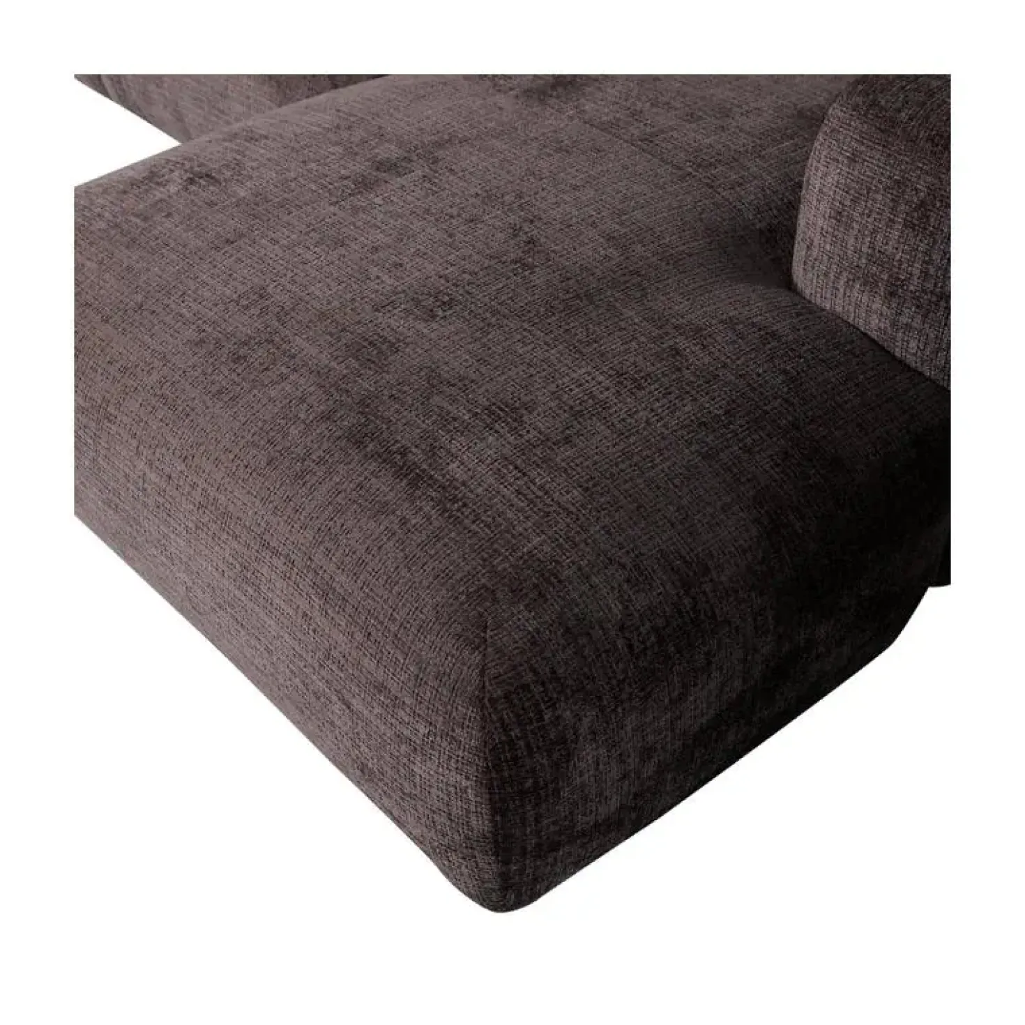 Cloud Chaise longue bank rechts chenille bruin