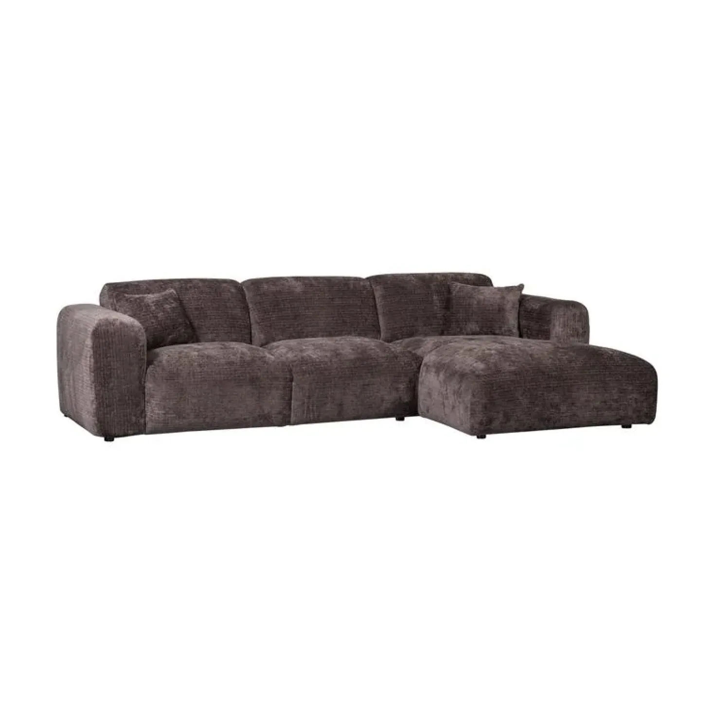 Cloud Chaise longue bank rechts chenille bruin