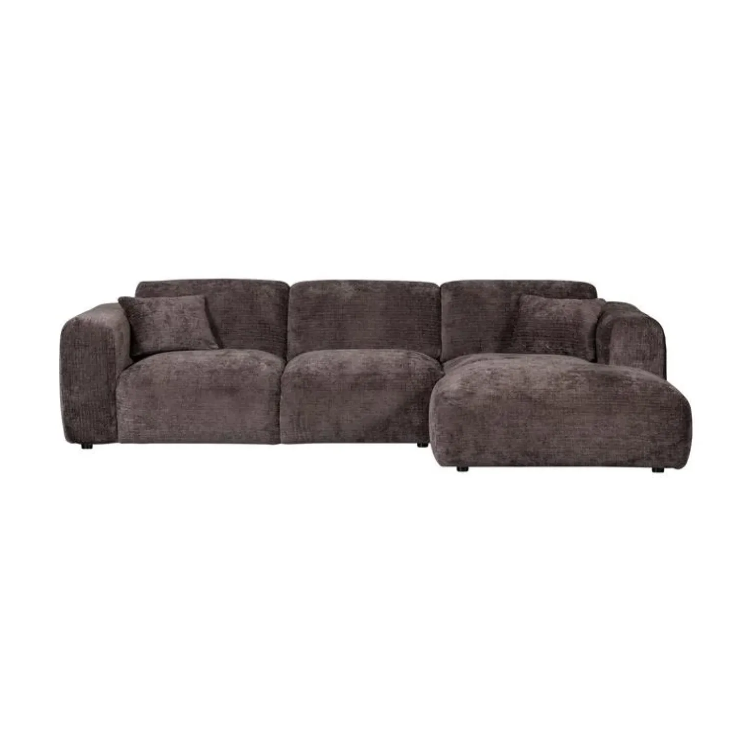 Cloud Chaise longue bank rechts chenille bruin