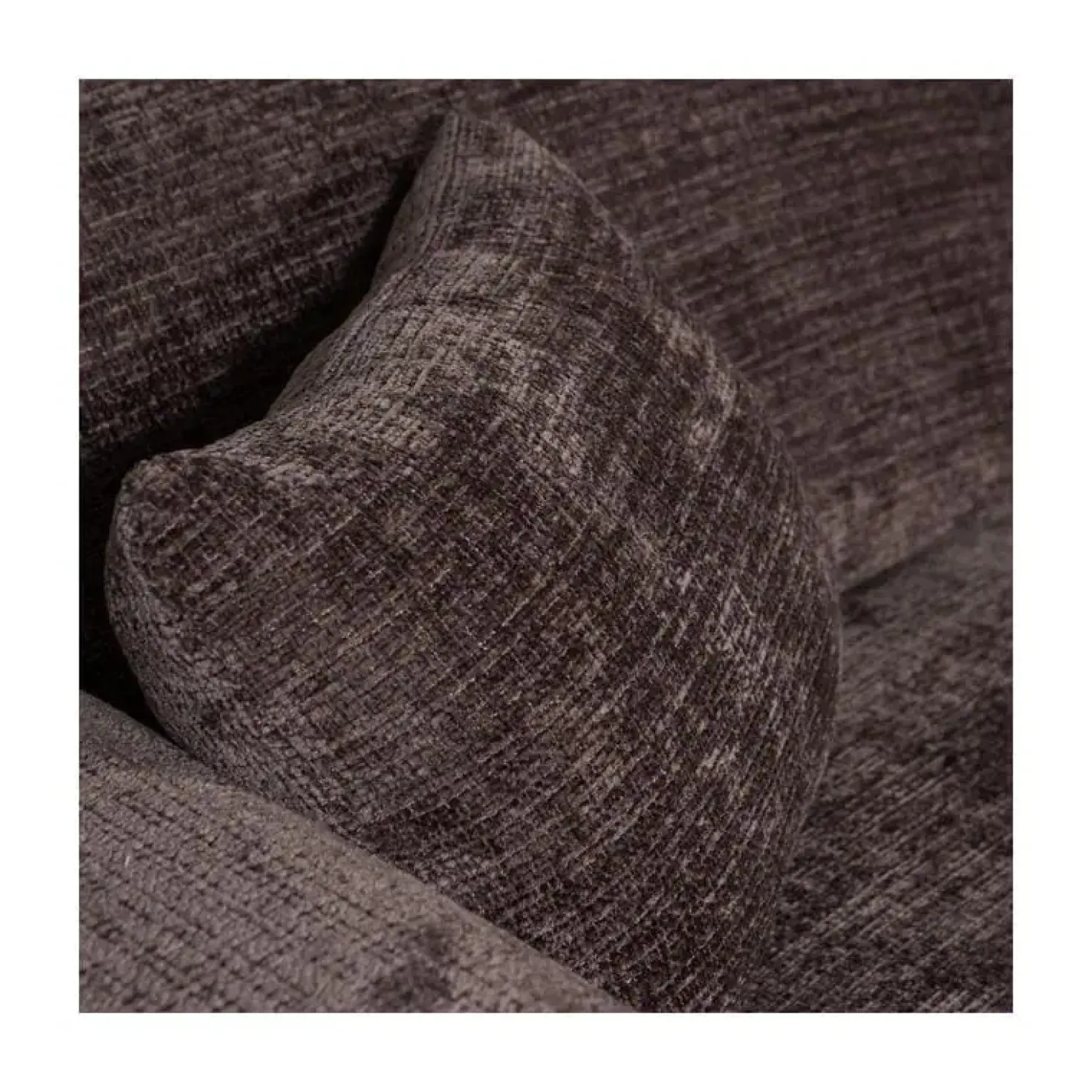 Cloud Chaise longue bank rechts chenille bruin