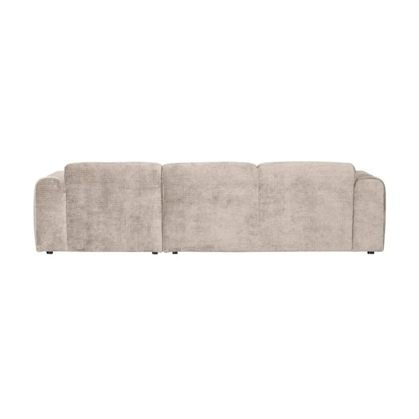 Cloud Chaise longue bank rechts chenille naturel