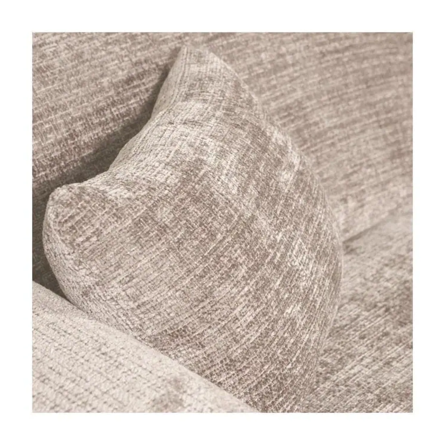 Cloud Chaise longue bank rechts chenille naturel