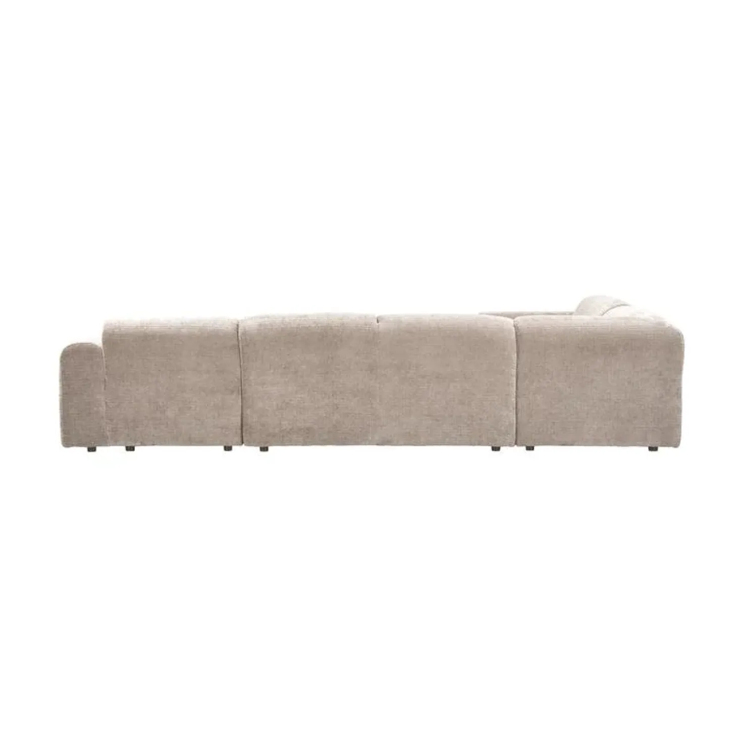 Cloud Hoekbank links geweven chenille naturel