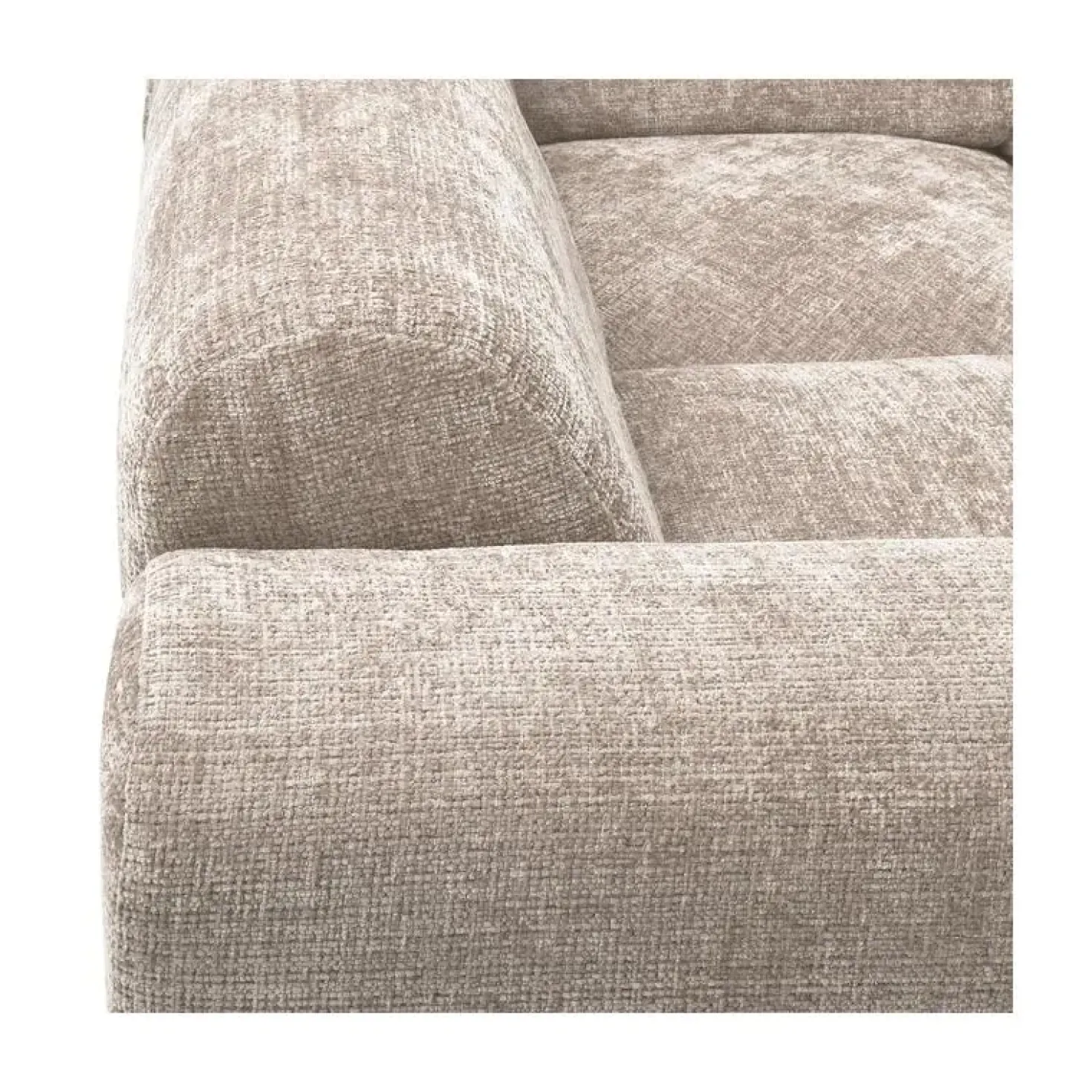 Cloud Hoekbank links geweven chenille naturel