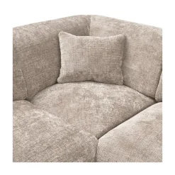 Cloud Hoekbank links geweven chenille naturel