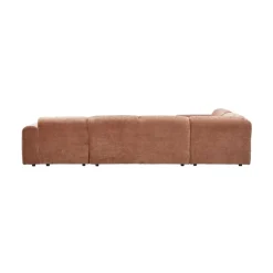 Cloud Hoekbank links geweven chenille terracotta