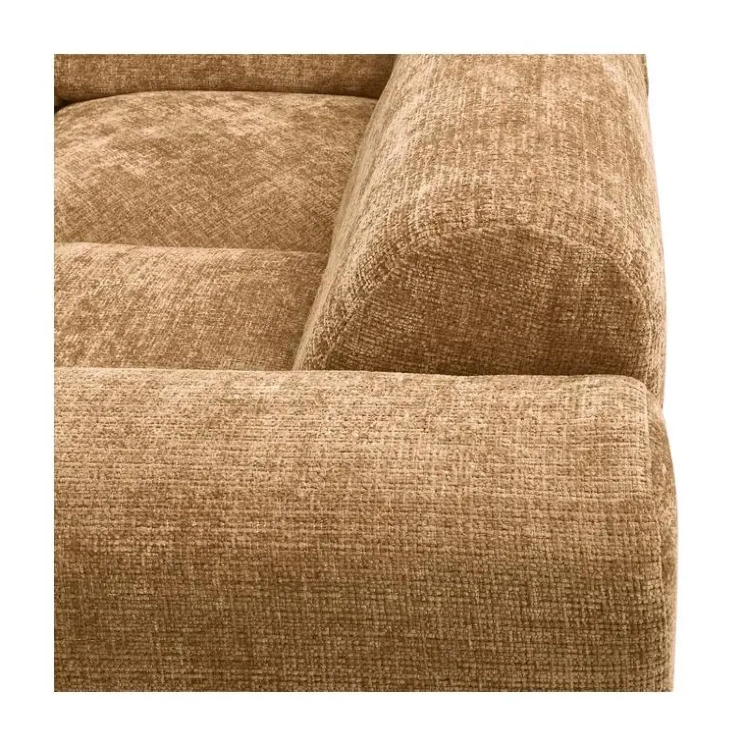Cloud Hoekbank rechts geweven chenille geel