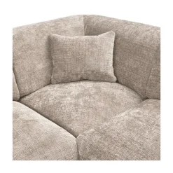 Cloud Hoekbank rechts geweven chenille naturel