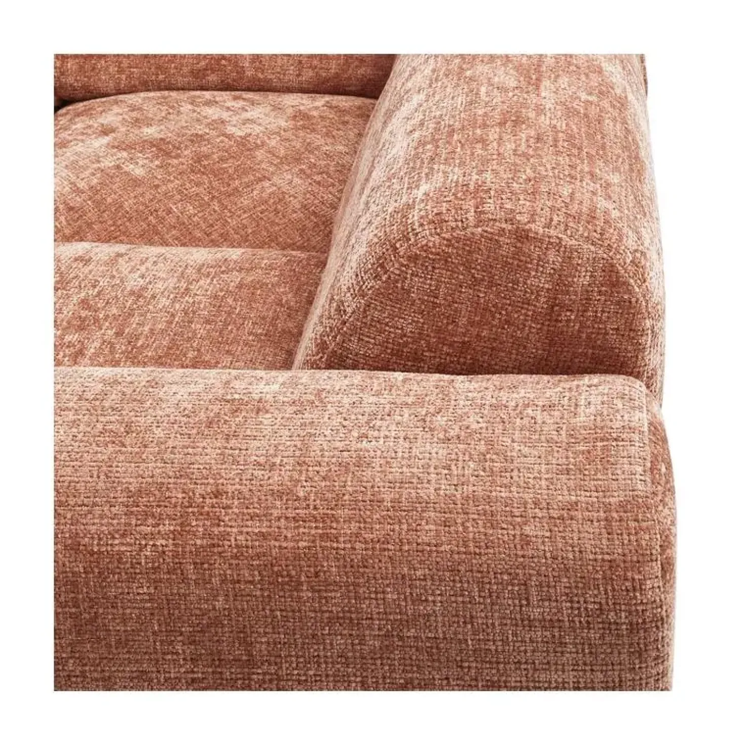 Cloud Hoekbank rechts geweven chenille terracotta