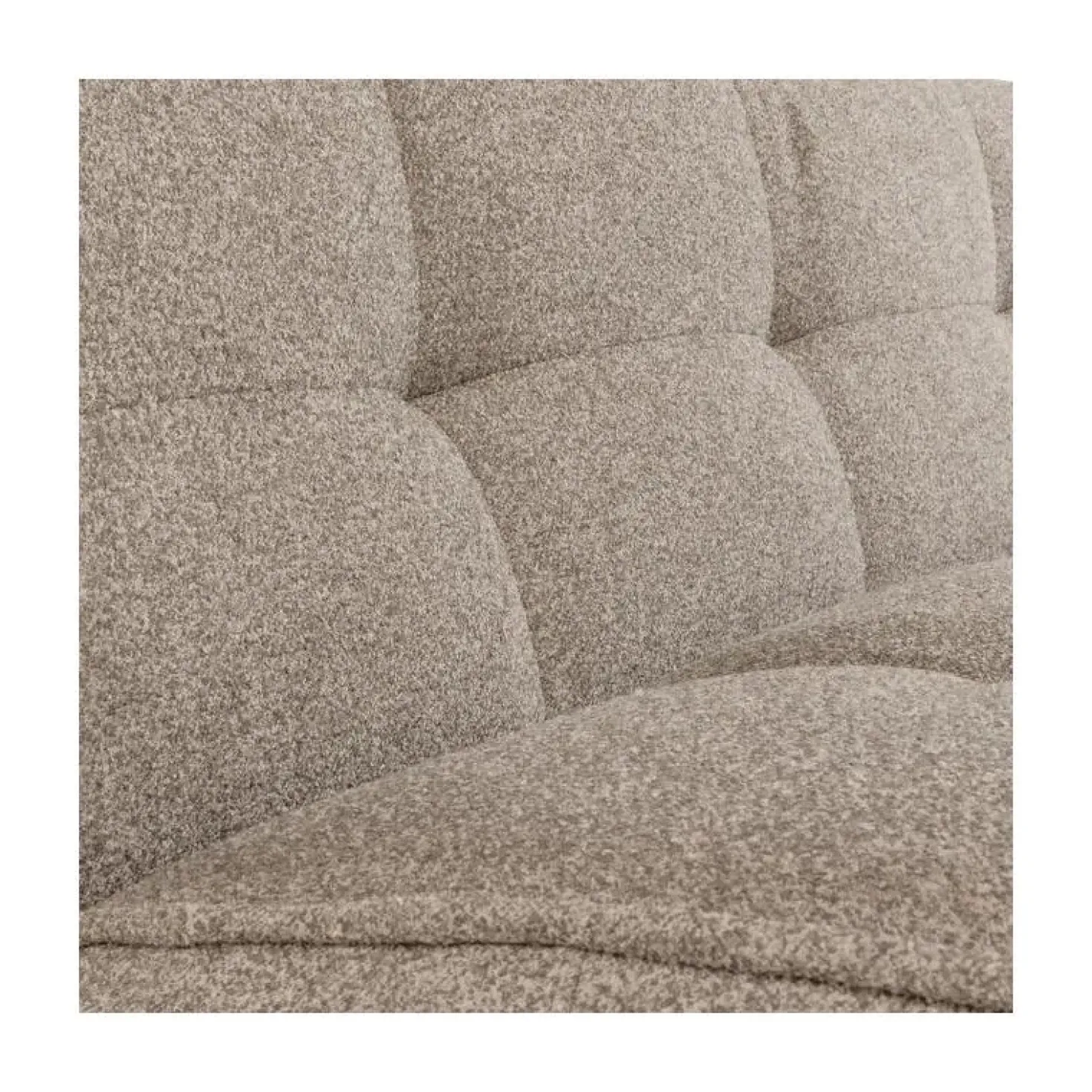 Cluster Bank 3-zits Bouclé Khaki bruin