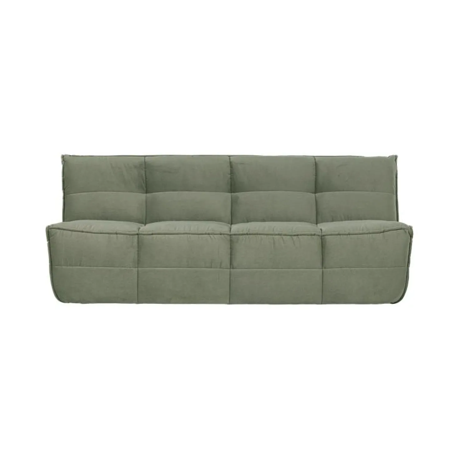 Cluster Bank 3-zits Velvet Pistache groen