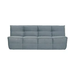 Cluster Bank 3-zits Velvet Turquoise blauw