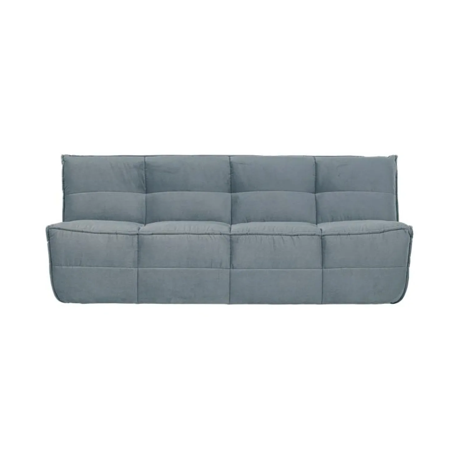 Cluster Bank 3-zits Velvet Turquoise blauw
