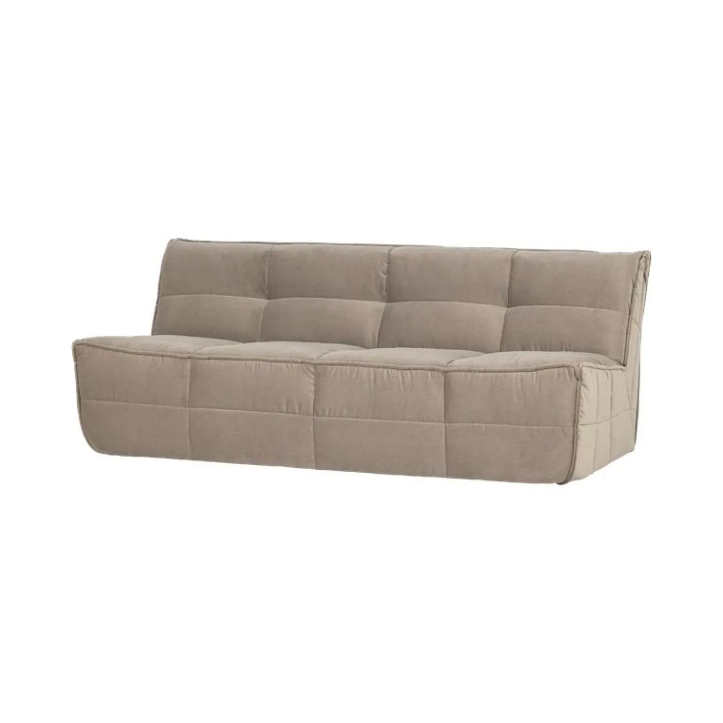Cluster Bank 3-zits Velvet Warm taupe