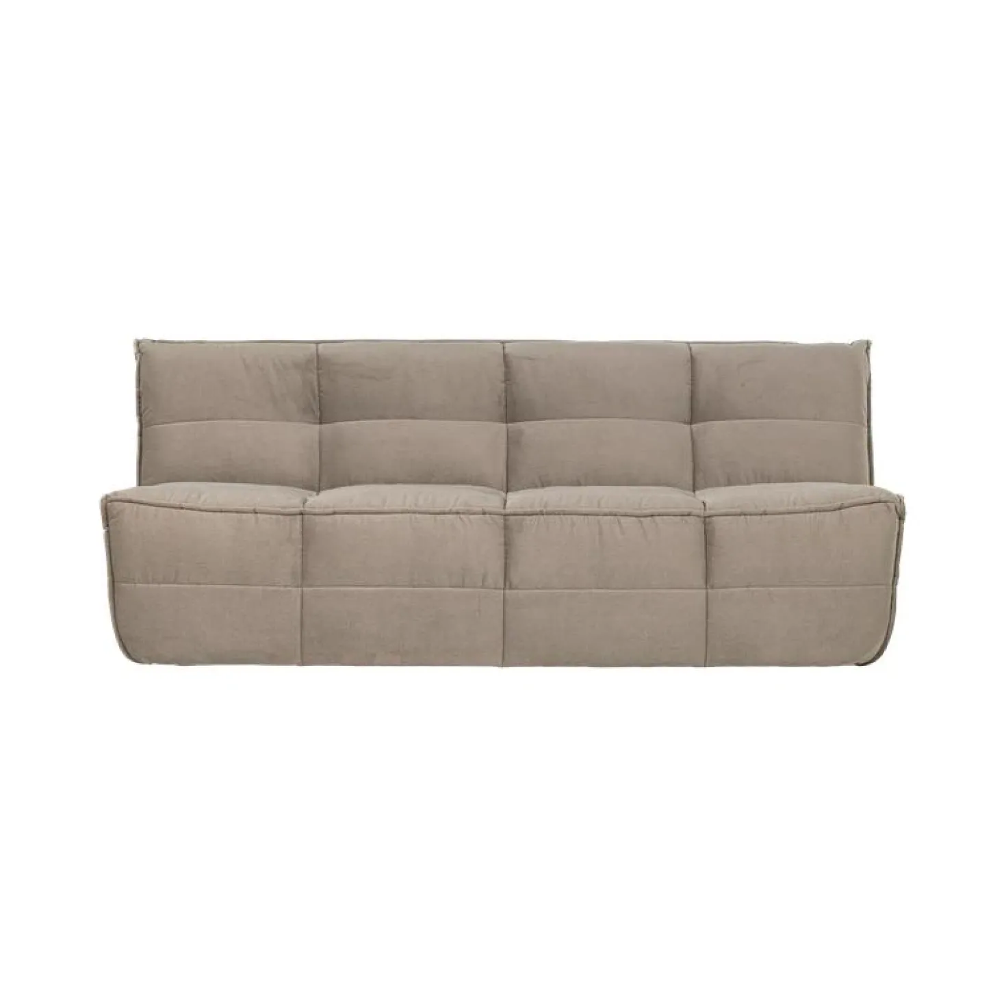 Cluster Bank 3-zits Velvet Warm taupe