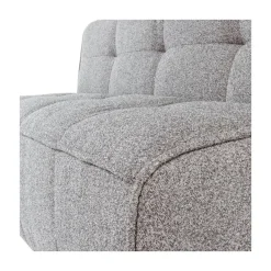 Cluster Eetkamerbank Met rugleuning Bouclé Warm grijs