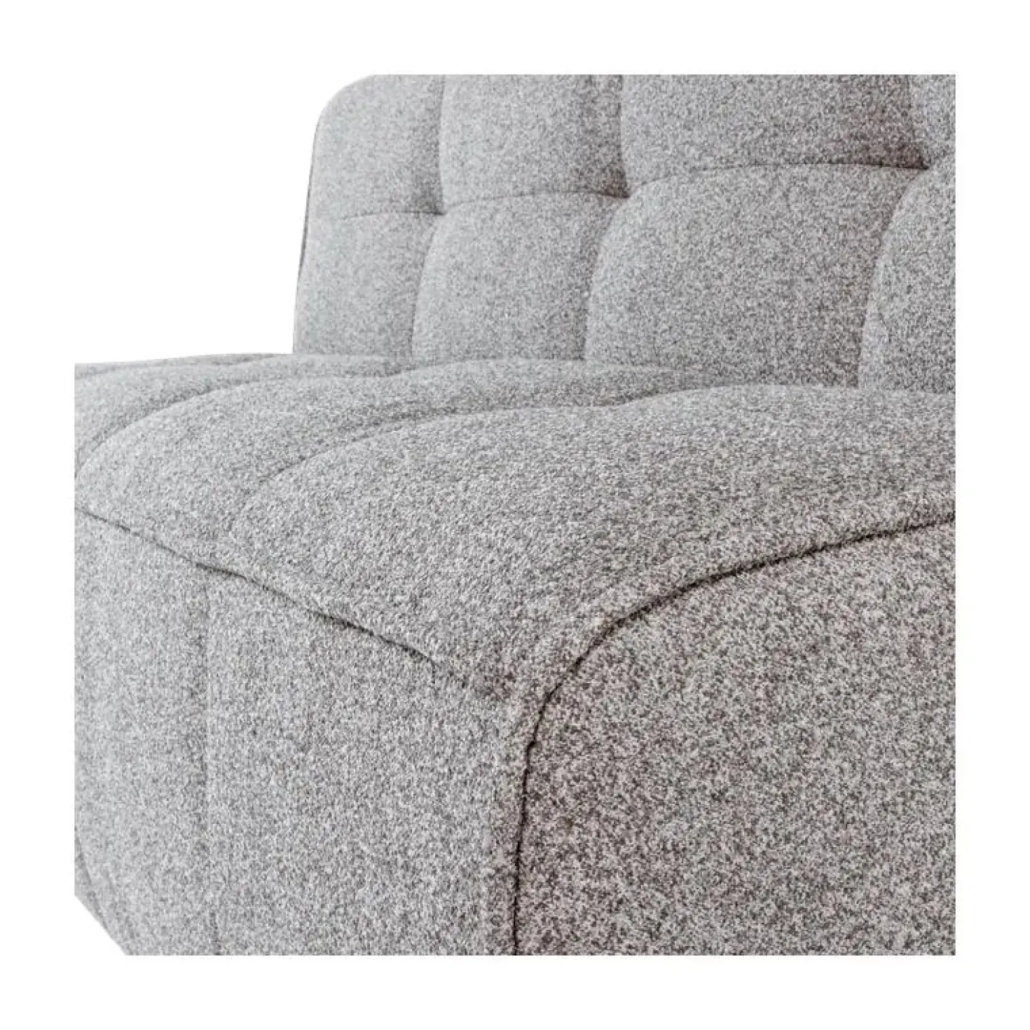 Cluster Eetkamerbank Met rugleuning Bouclé Warm grijs