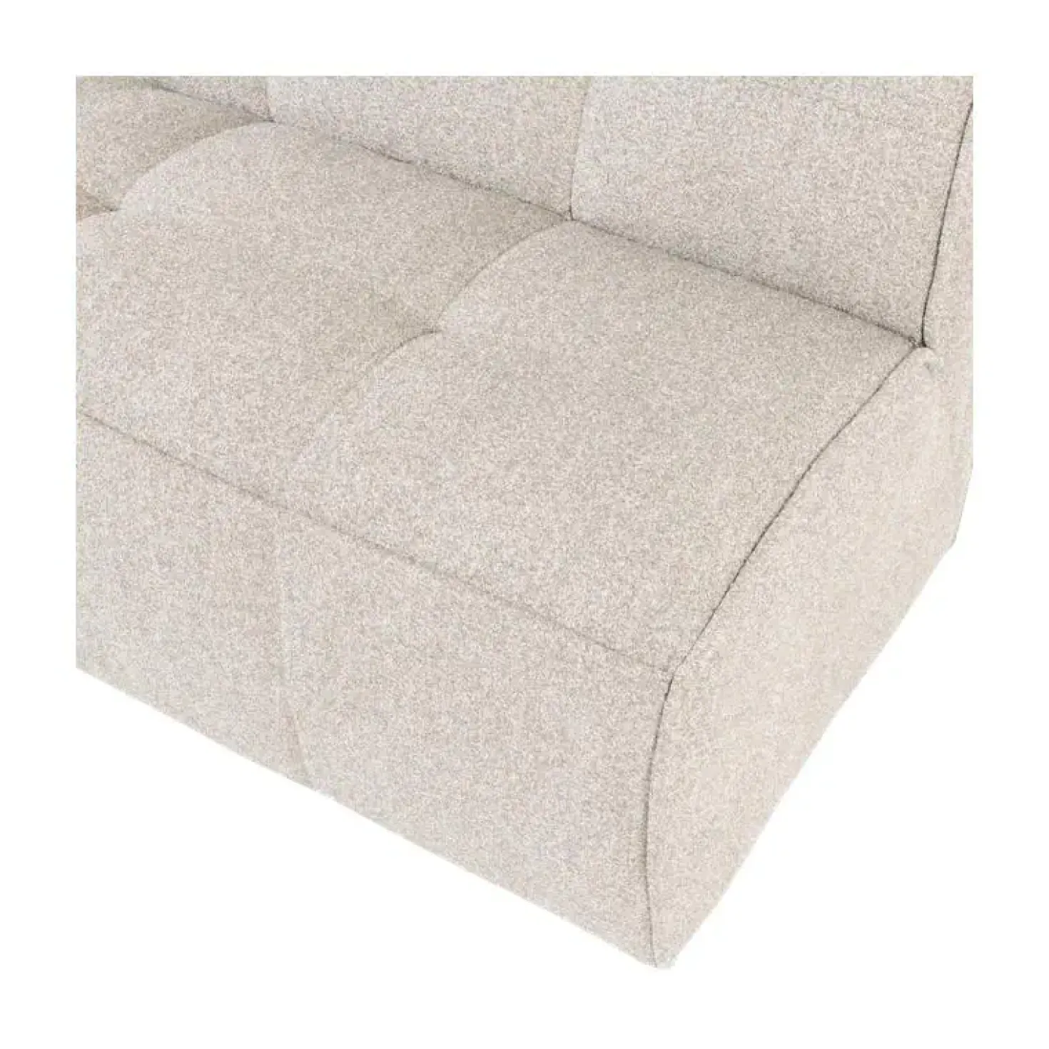 Cluster Eetkamerbank Met rugleuning Bouclé Zand beige