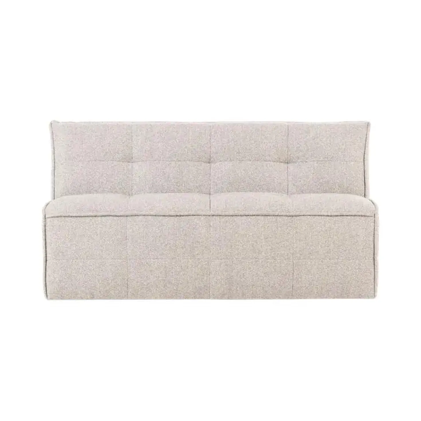 Cluster Eetkamerbank Met rugleuning Bouclé Zand beige