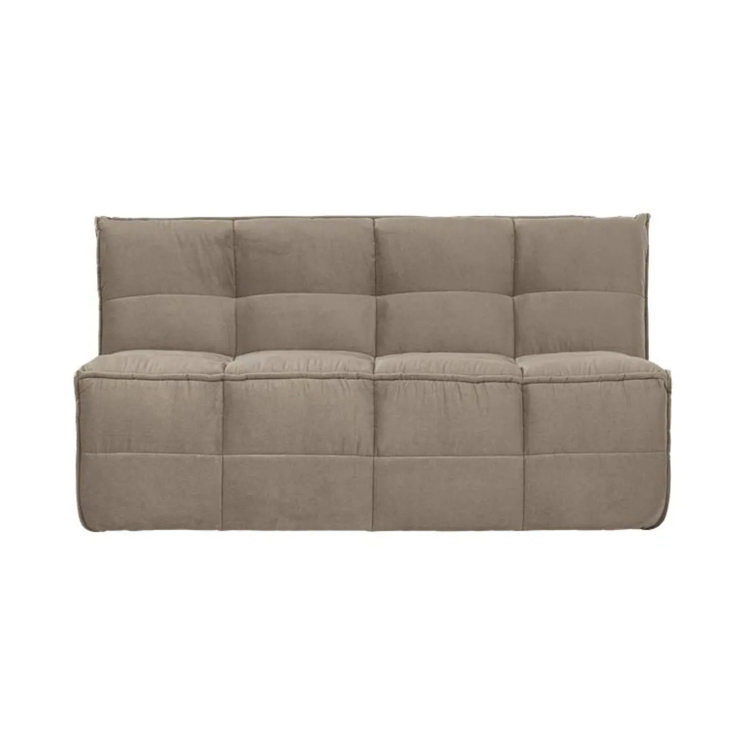 Cluster Eetkamerbank Met rugleuning Velvet Warm taupe