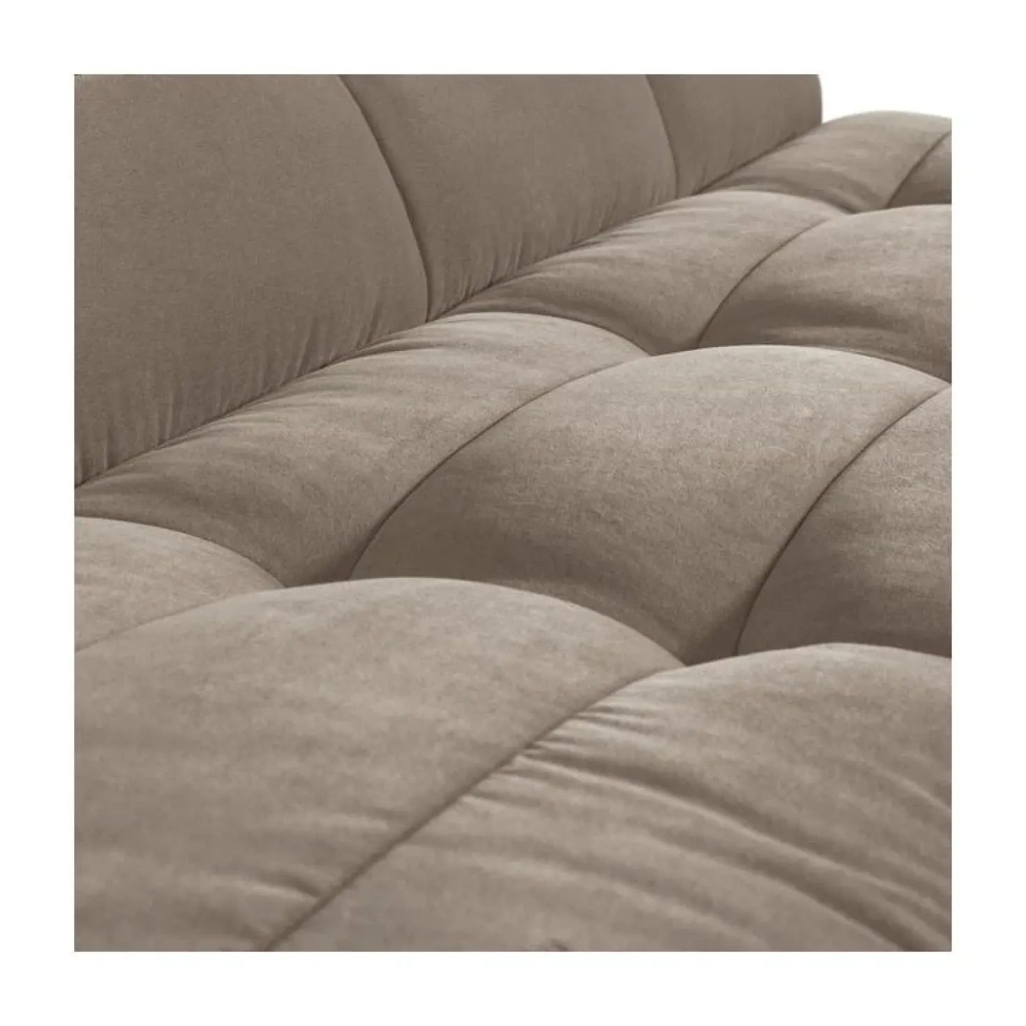 Cluster Eetkamerbank Met rugleuning Velvet Warm taupe
