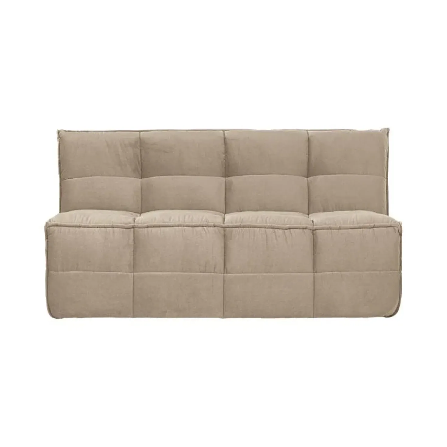 Cluster Eetkamerbank Met rugleuning Velvet Zacht beige