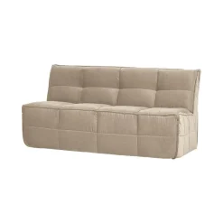 Cluster Eetkamerbank Met rugleuning Velvet Zacht beige