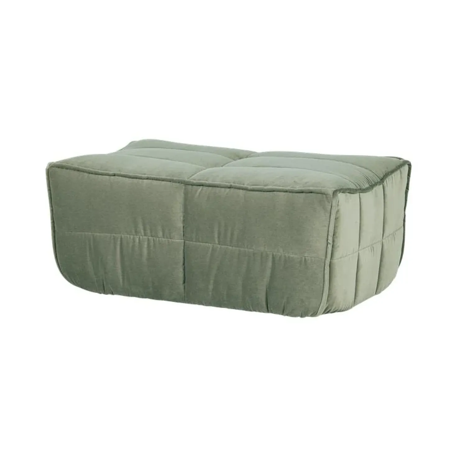 Cluster Hocker Velvet Pistache groen 104cm