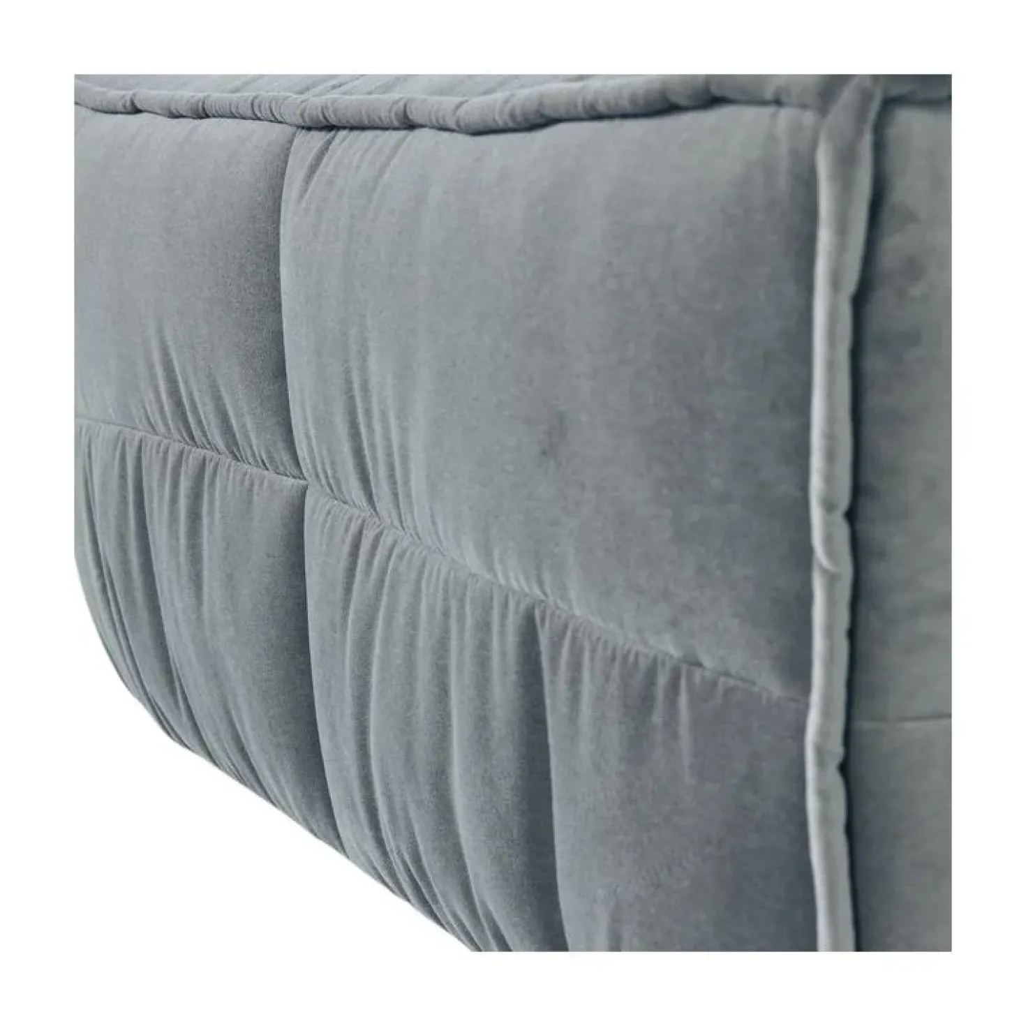 Cluster Hocker Velvet Turquoise blauw 104cm