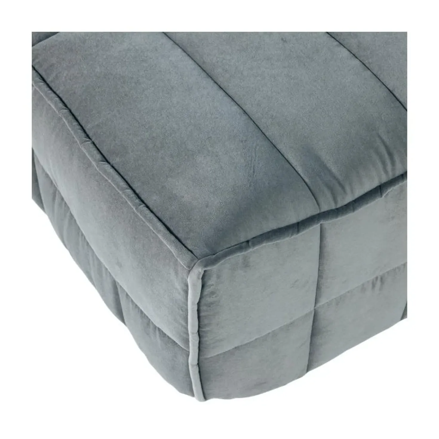 Cluster Hocker Velvet Turquoise blauw 104cm