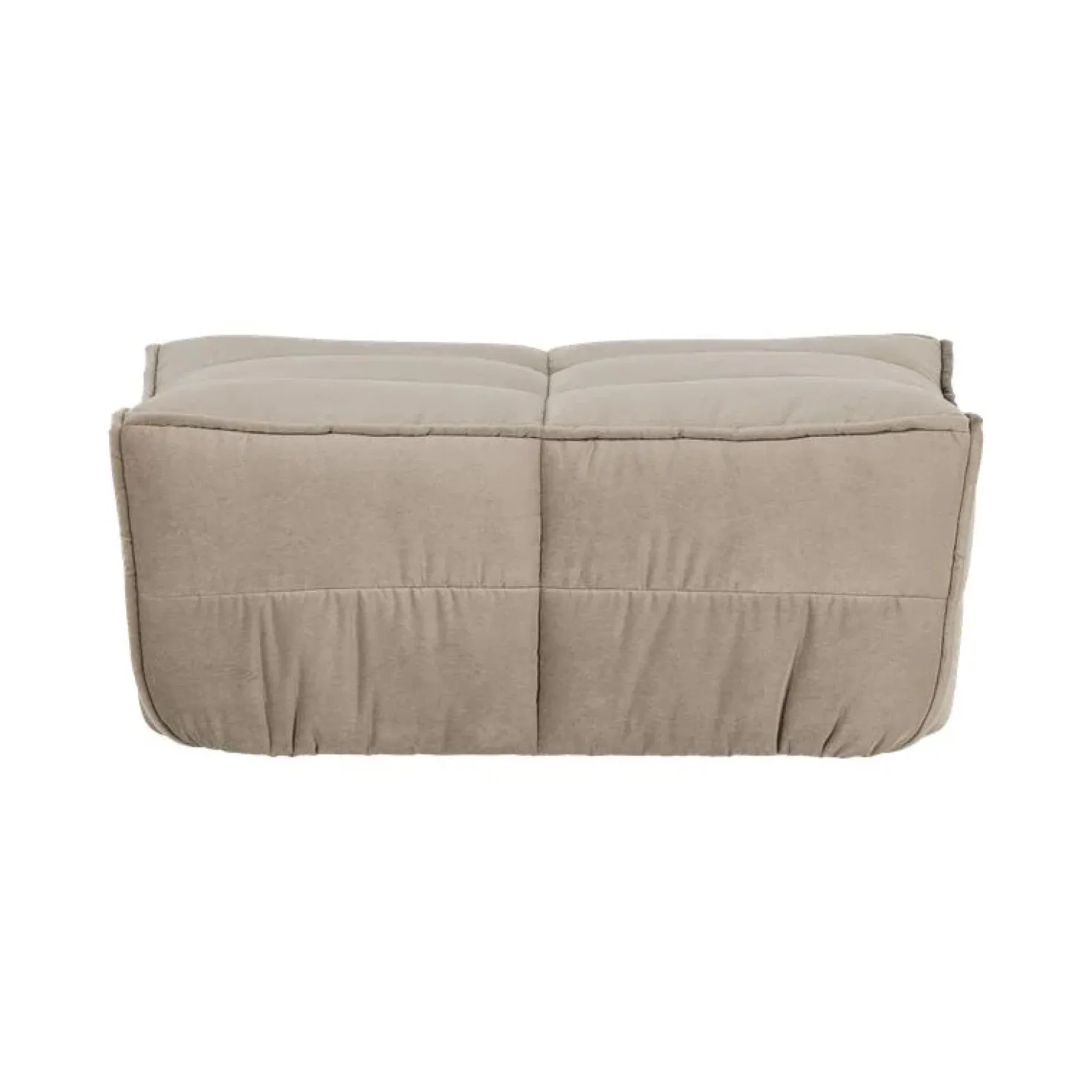 Cluster Hocker Velvet Warm taupe 104cm