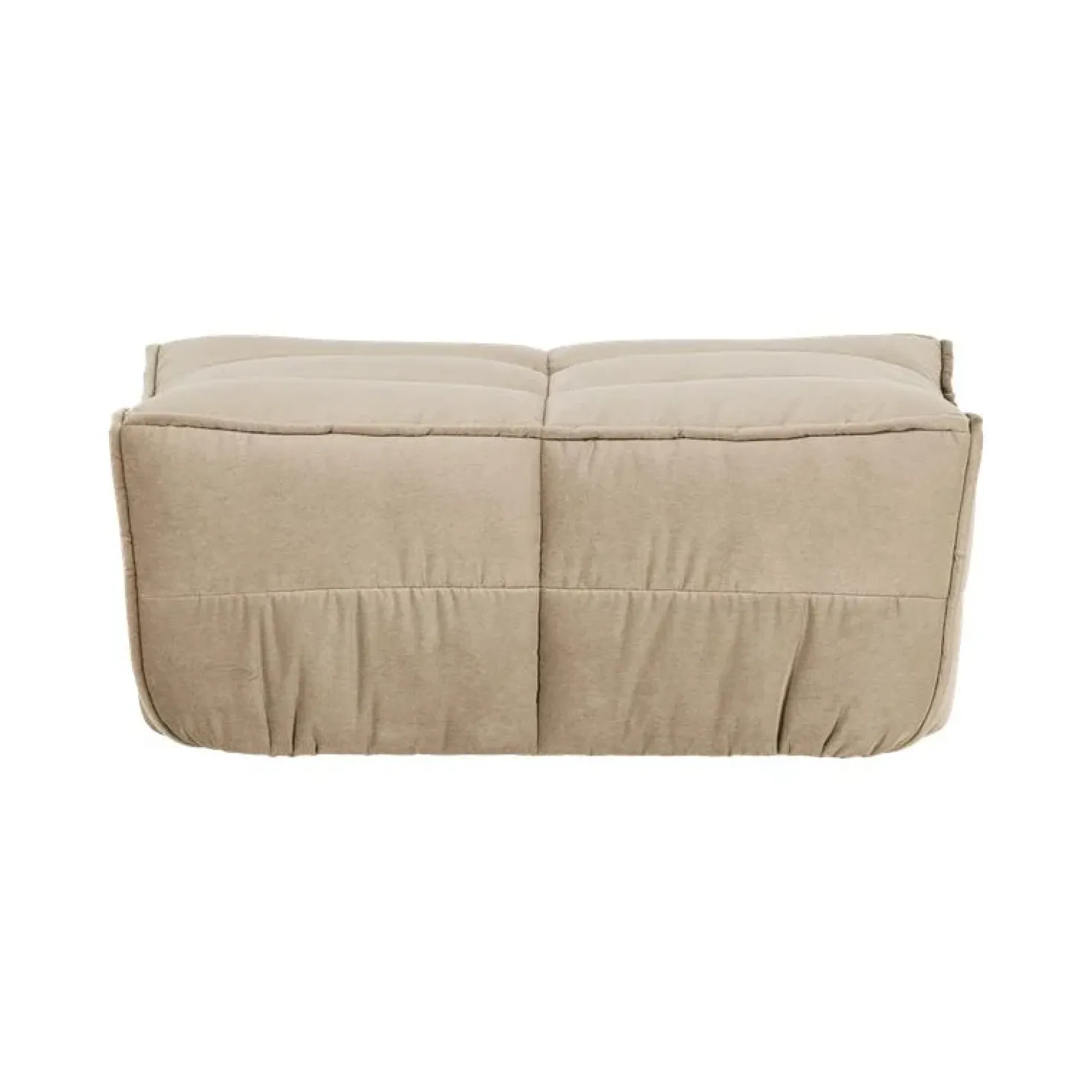 Cluster Hocker Velvet Zacht beige 104cm
