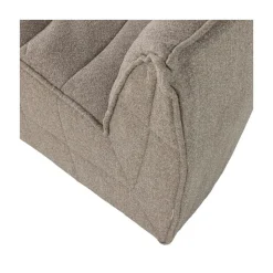 Cluster Hoekelement Bouclé Khaki bruin