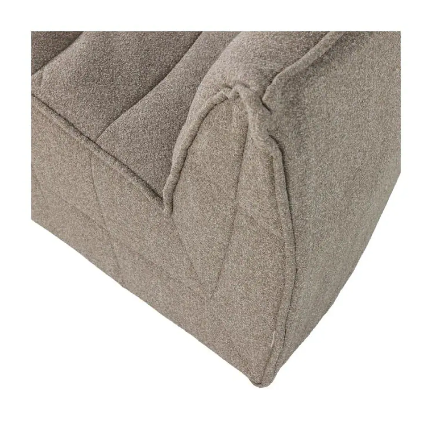 Cluster Hoekelement Bouclé Khaki bruin