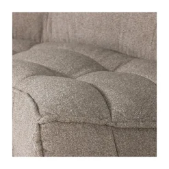 Cluster Hoekelement Bouclé Khaki bruin