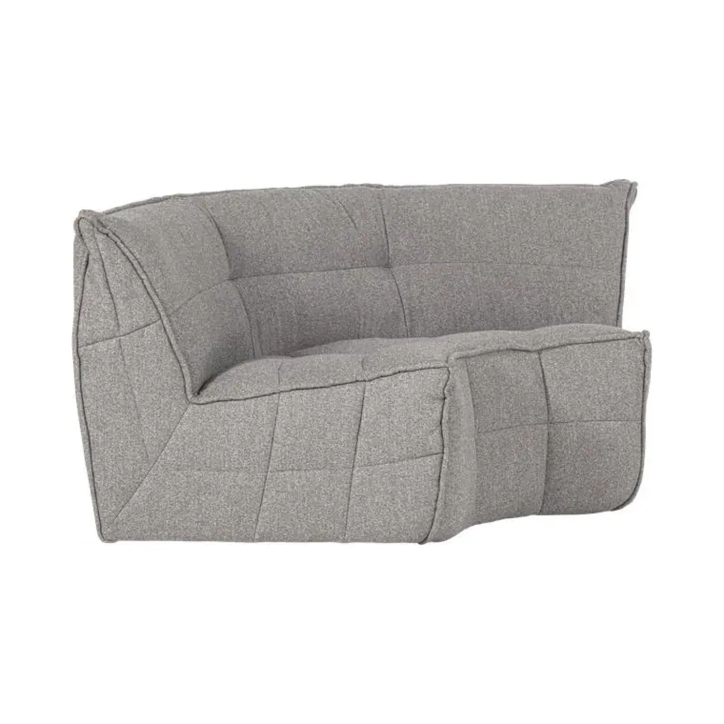 Cluster Hoekelement Bouclé Warm grijs