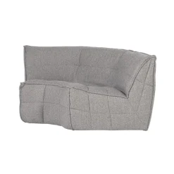 Cluster Hoekelement Bouclé Warm grijs