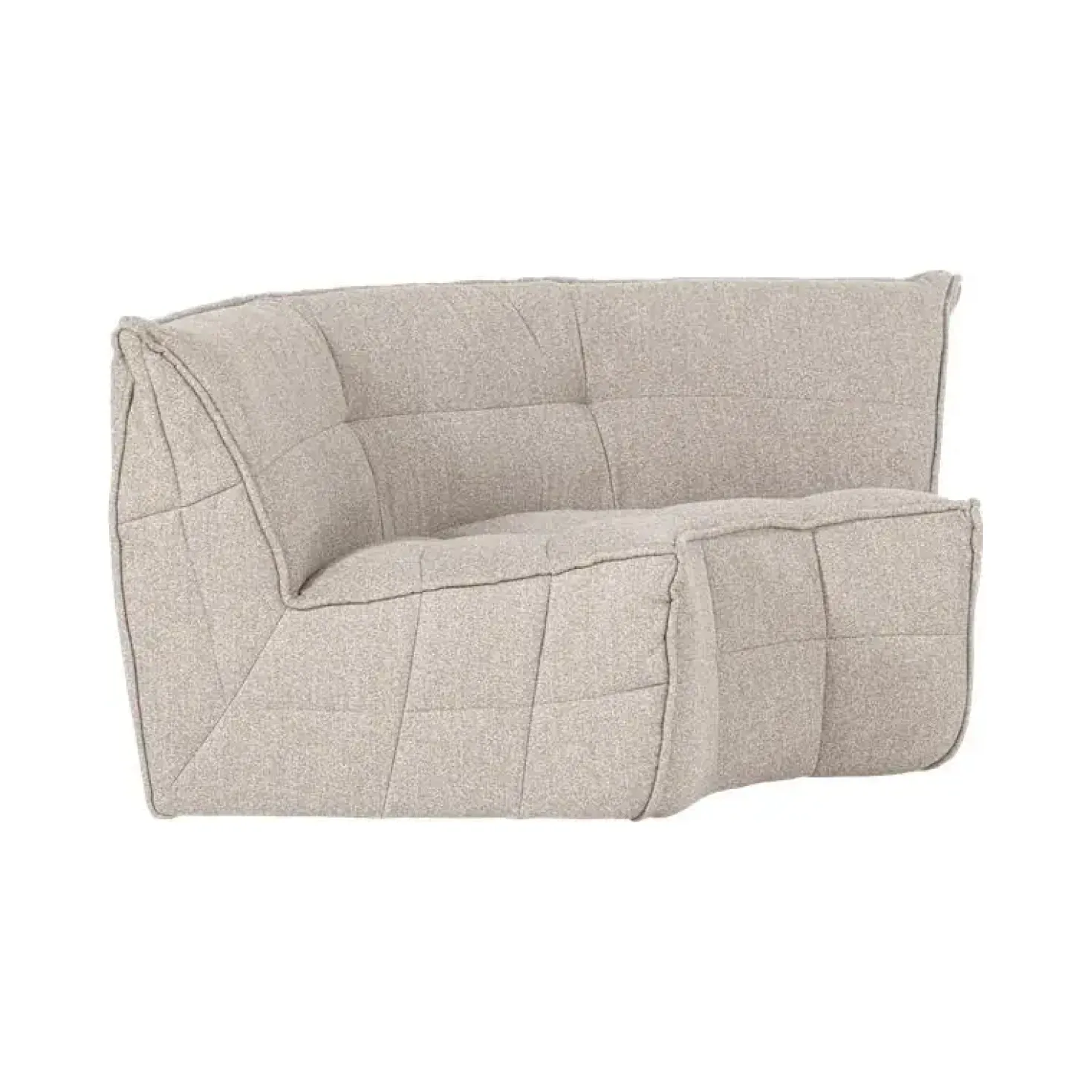 Cluster Hoekelement Bouclé Zand beige