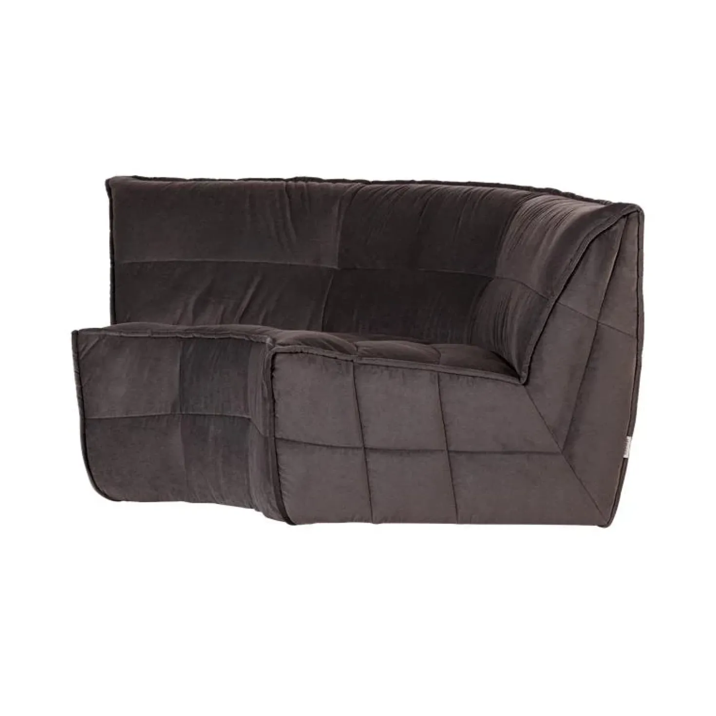 Cluster Hoekelement Velvet Chocolade bruin
