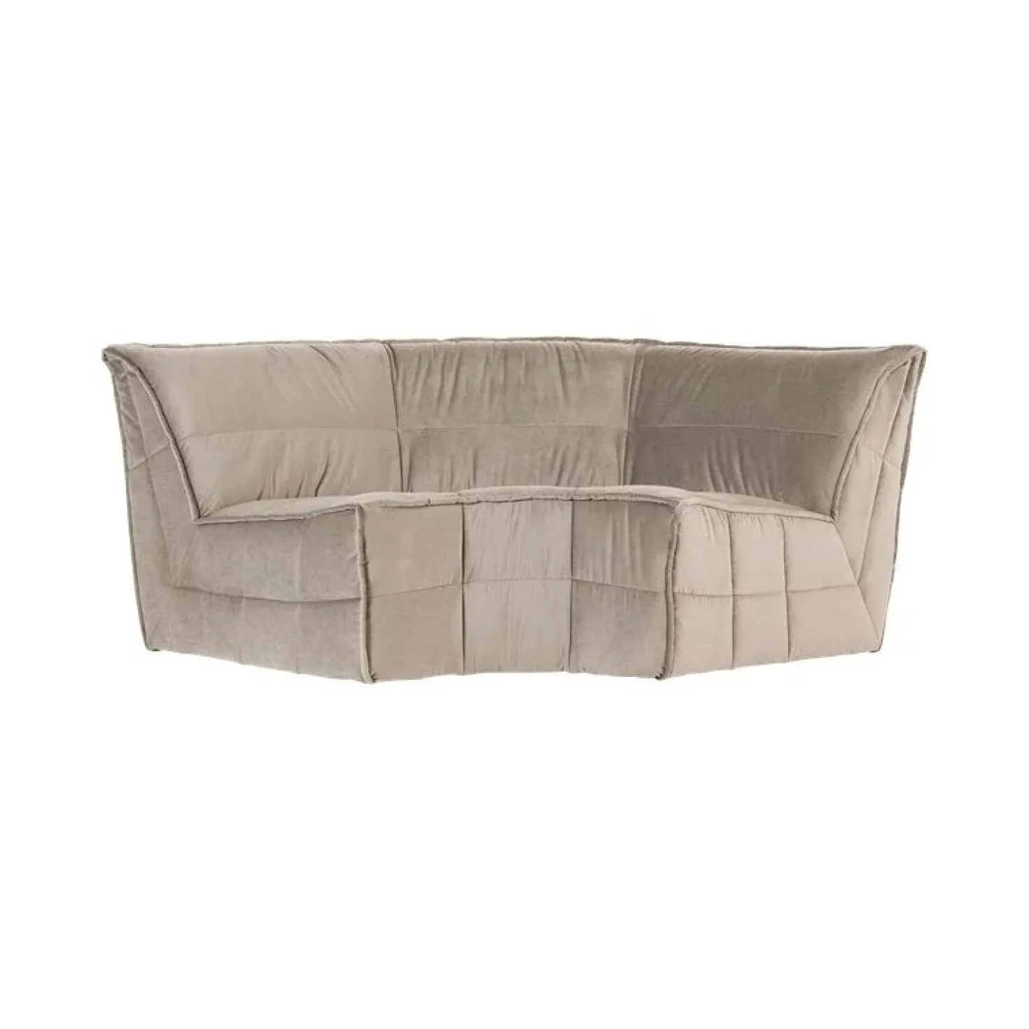 Cluster Hoekelement Velvet Warm taupe