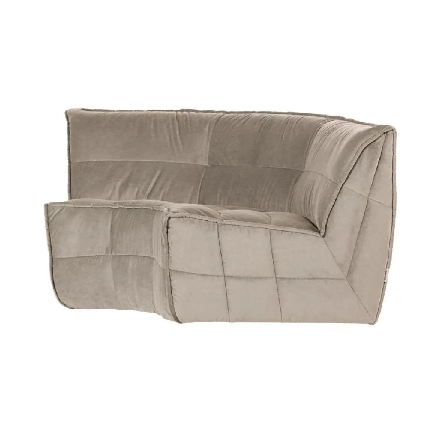 Cluster Hoekelement Velvet Warm taupe