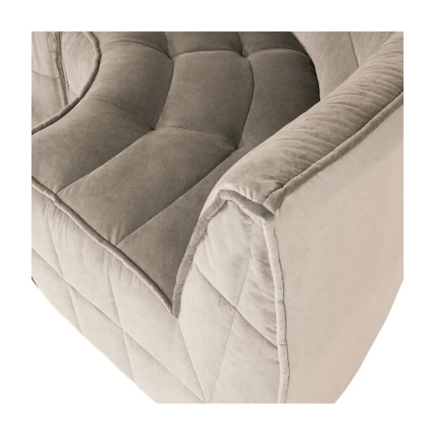 Cluster Hoekelement Velvet Warm taupe