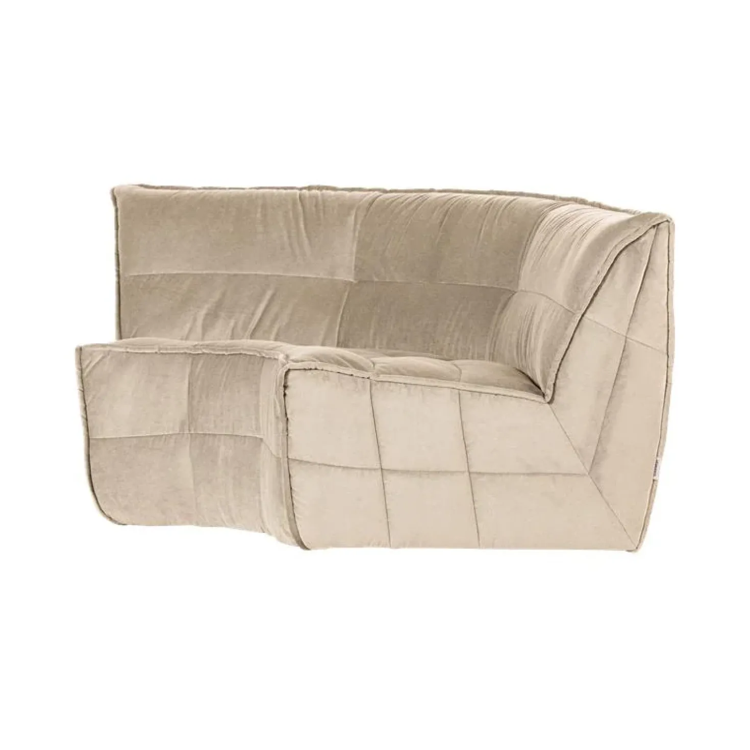 Cluster Hoekelement Velvet Zacht beige