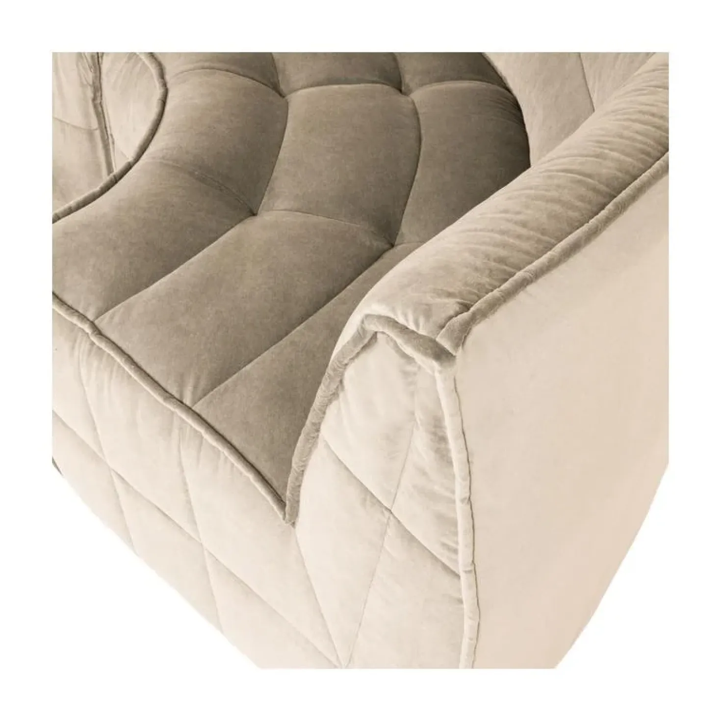 Cluster Hoekelement Velvet Zacht beige